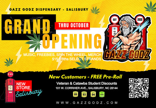 🌿 Gazz Godz Cannabis Dispensary Expands to Salisbury, NC!