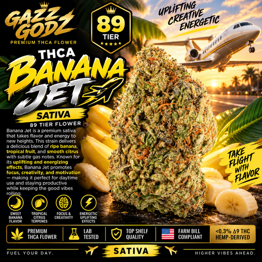 THCA BANANA JET (89) (SATIVA)