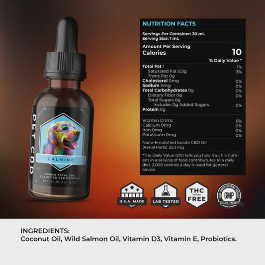 CREATING BETTER DAYS PET CBD TINCTURE 1000MG
