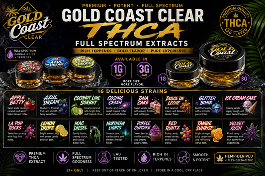 THCA FULL SPECTRUM EXTRACTS  (GOLD COAST CLEAR)