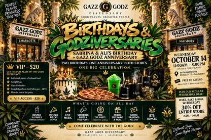 Gazz Godz Birthday + Anniversary Celebration | Charlotte