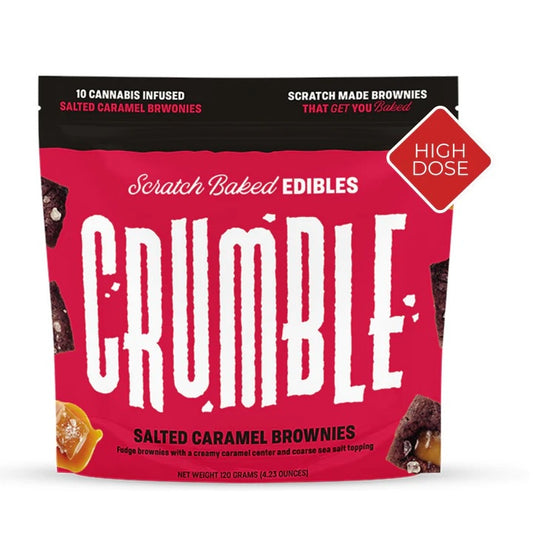 Crumble - Salted Caramel Brownies - 10 pieces (30mg each, 300mg total)