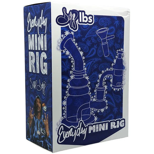 Dogg Lbs - Everyday 6.5" Mini Rig Double Drip Water Pipe Box Set with Banger & Carb Cap