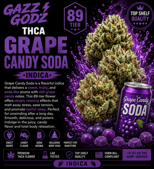 THCA GRAPE CANDY SODA (89) (Indica)
