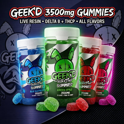 Geek'd Extracts | D8/THC-P Gummies : 3500mg