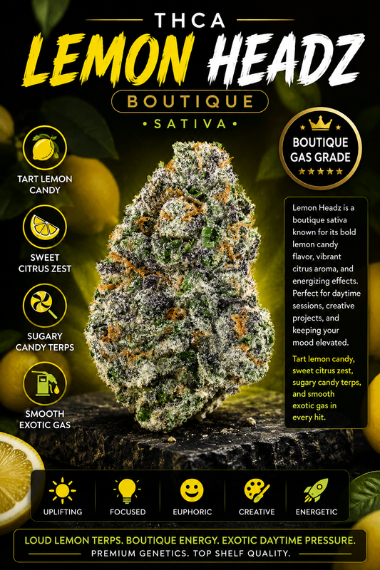 THCA LEMON HEADZ (BOUTIQUE) (Sativa)