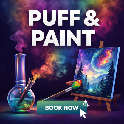 🎃💨 HALLOWEEN PUFF & PAINT AT GAZZ GODZ - Friday