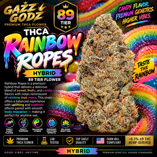 THCA RAINBOW ROPES (89) (Hybrid)
