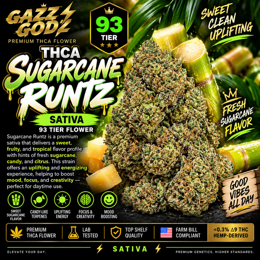 THCA SUGARCANE RUNTZ (93) (Sativa)