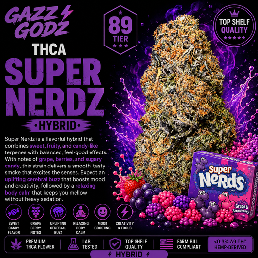 THCA SUPER NERDZ (89) (Hybrid)