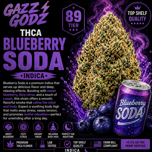 THCA BLUEBERRY SODA (89) (Indica)