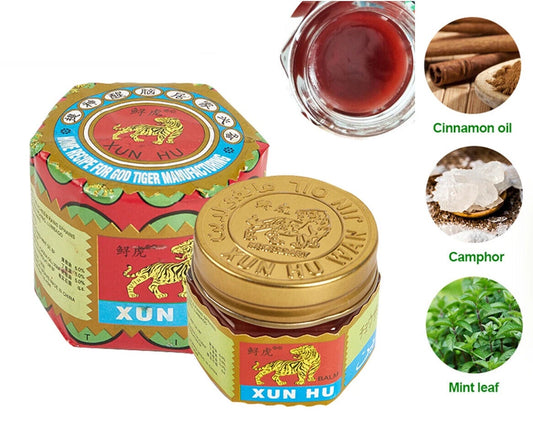 XUNHU Red / White Tiger Ointment Balm Relief For Ache & Pains