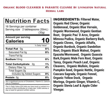 Blood and Parasite cleanser- Blood detox Bitters (Herbal Gut & Digestive Support)
