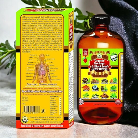 ORGANIC MORINGA AND BLACK SEED DETOX BITTERS