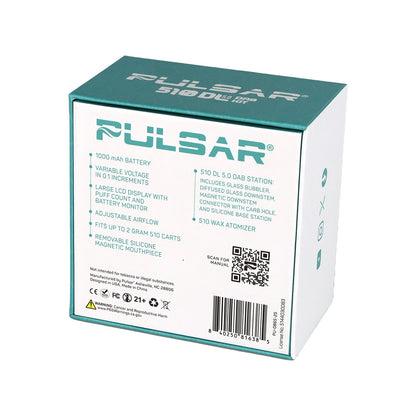Pulsar - DL 5.0 Bubbler Dab Kit with Wax Atomizer 1000mAh