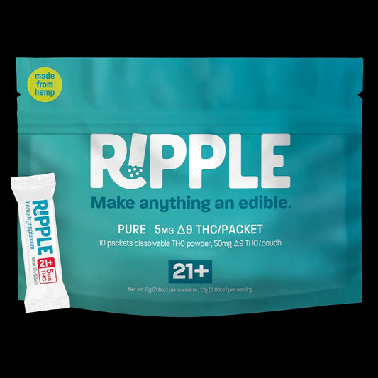 Ripple Pure 5mg D9 THC Packet