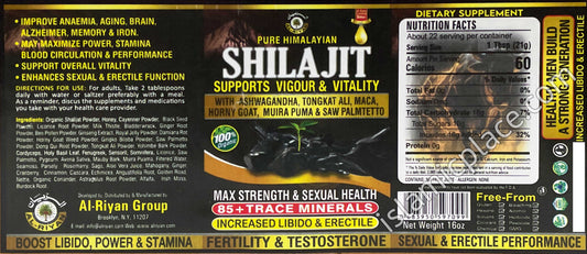 PURE HIMALAYIAN SHILAJIT MAX 85 MINERALS